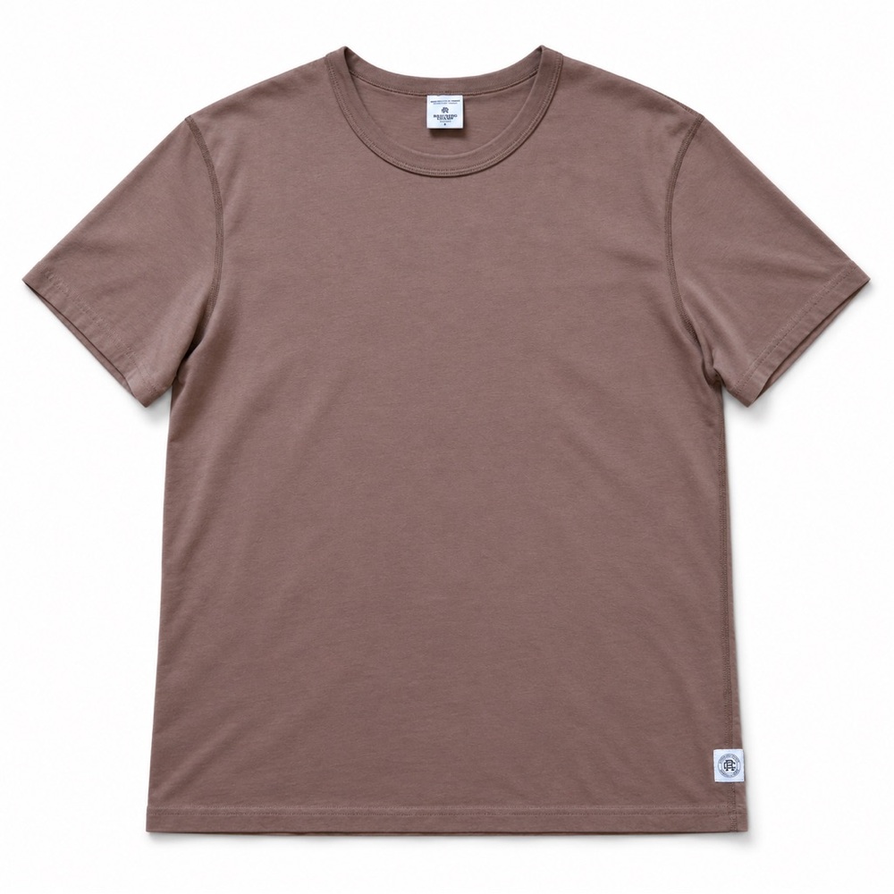 Reigning Champ Men's M Brown Cotton T-Shirt Made in Canada Lightweight Tee